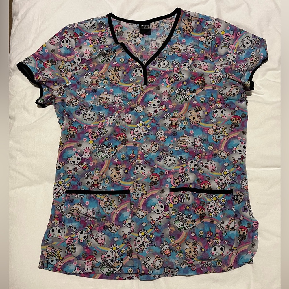 Tokidoki koi scrub top-medium